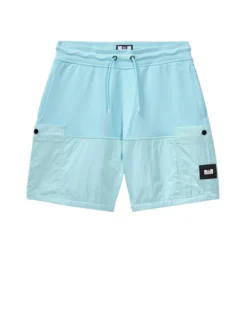 Weekend Offender Azeez Parachute Pocket Shorts Saltwater Blue