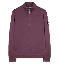 Weekend Offender Kraviz Quarter Zip Sweatshirt Deep Plum