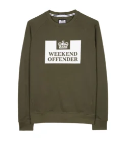 Weekend Offender Penitentiary Classic Sweatshirt Dark Green - Plus Size