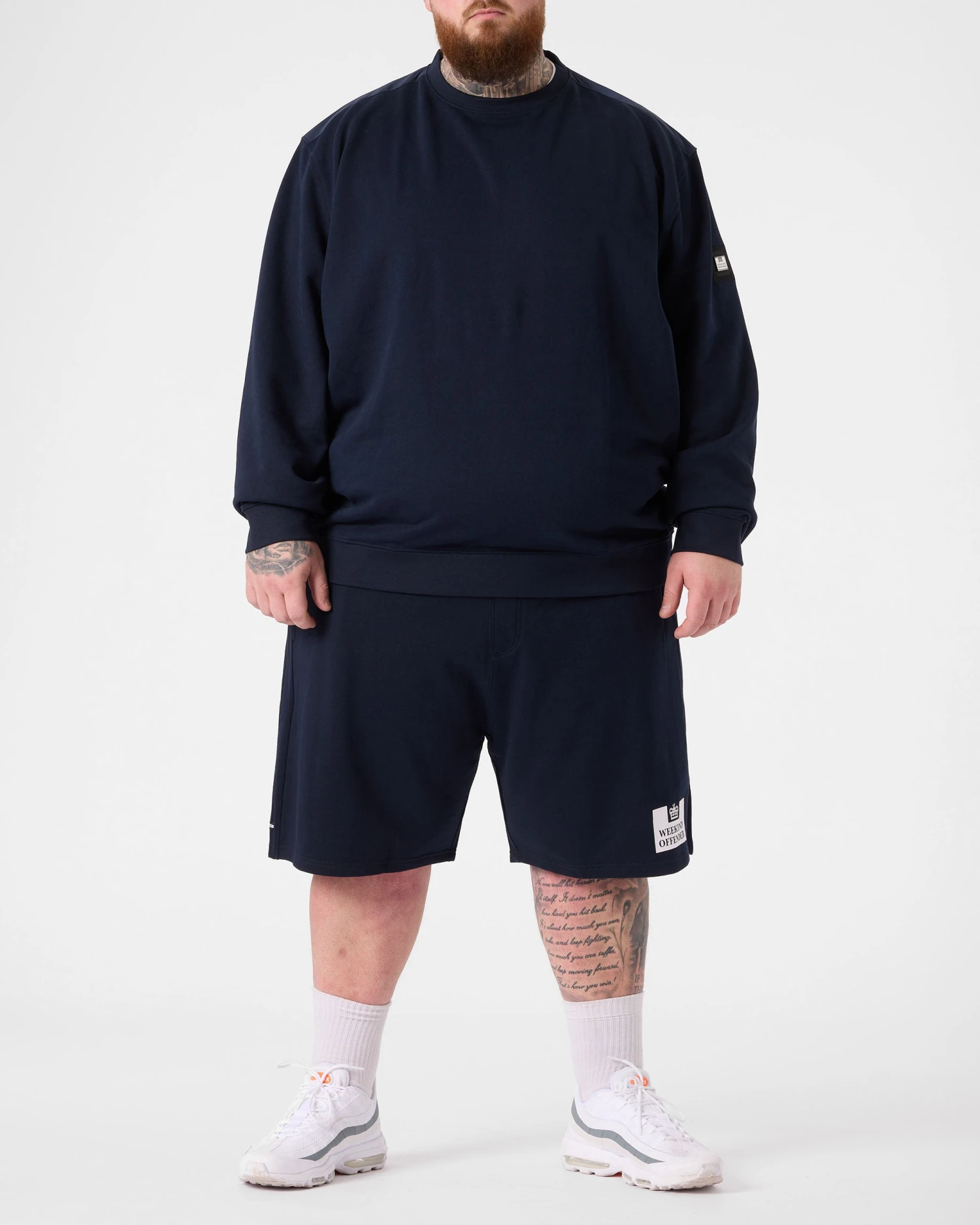 Weekend Offender F Bomb Sweatshirt Navy - Plus Size - Image 2