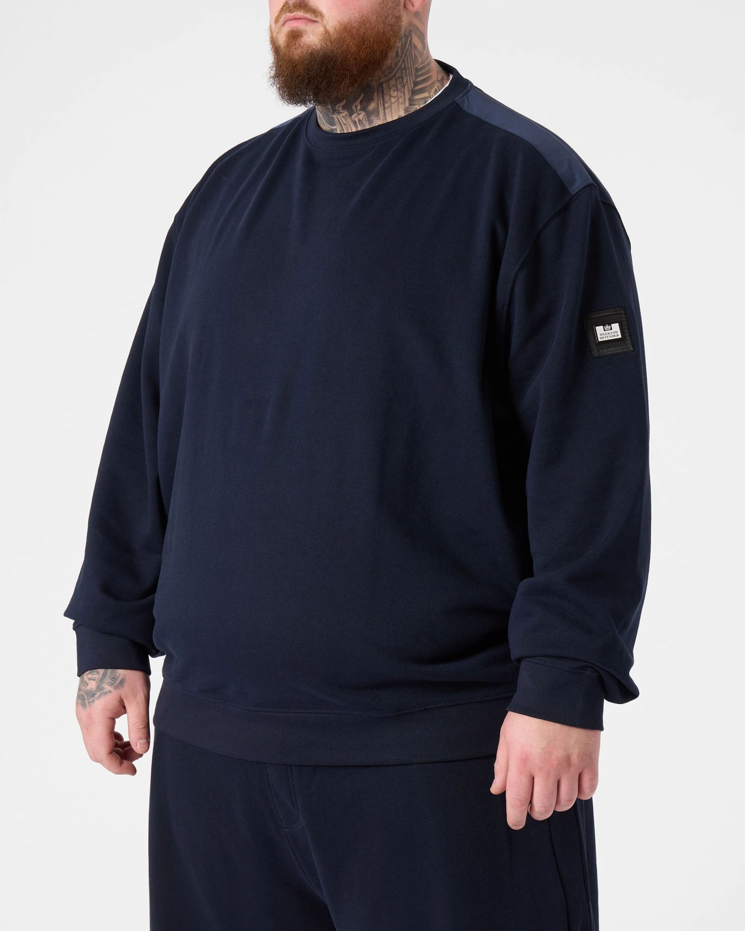 Weekend Offender F Bomb Sweatshirt Navy - Plus Size - Image 3