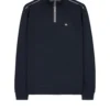 Weekend Offender Matisa Quarter Zip Sweatshirt Navy/House Check