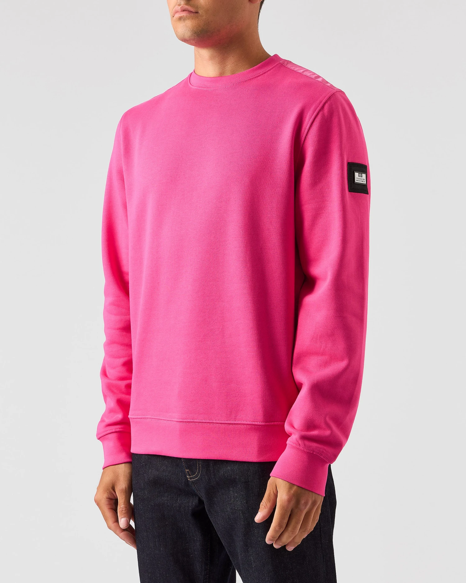 Weekend Offender F Bomb Sweatshirt Cerise Pink - Image 3