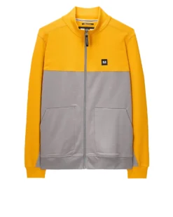 Weekend Offender Topping Zip Through Sweatshirt Light Grey