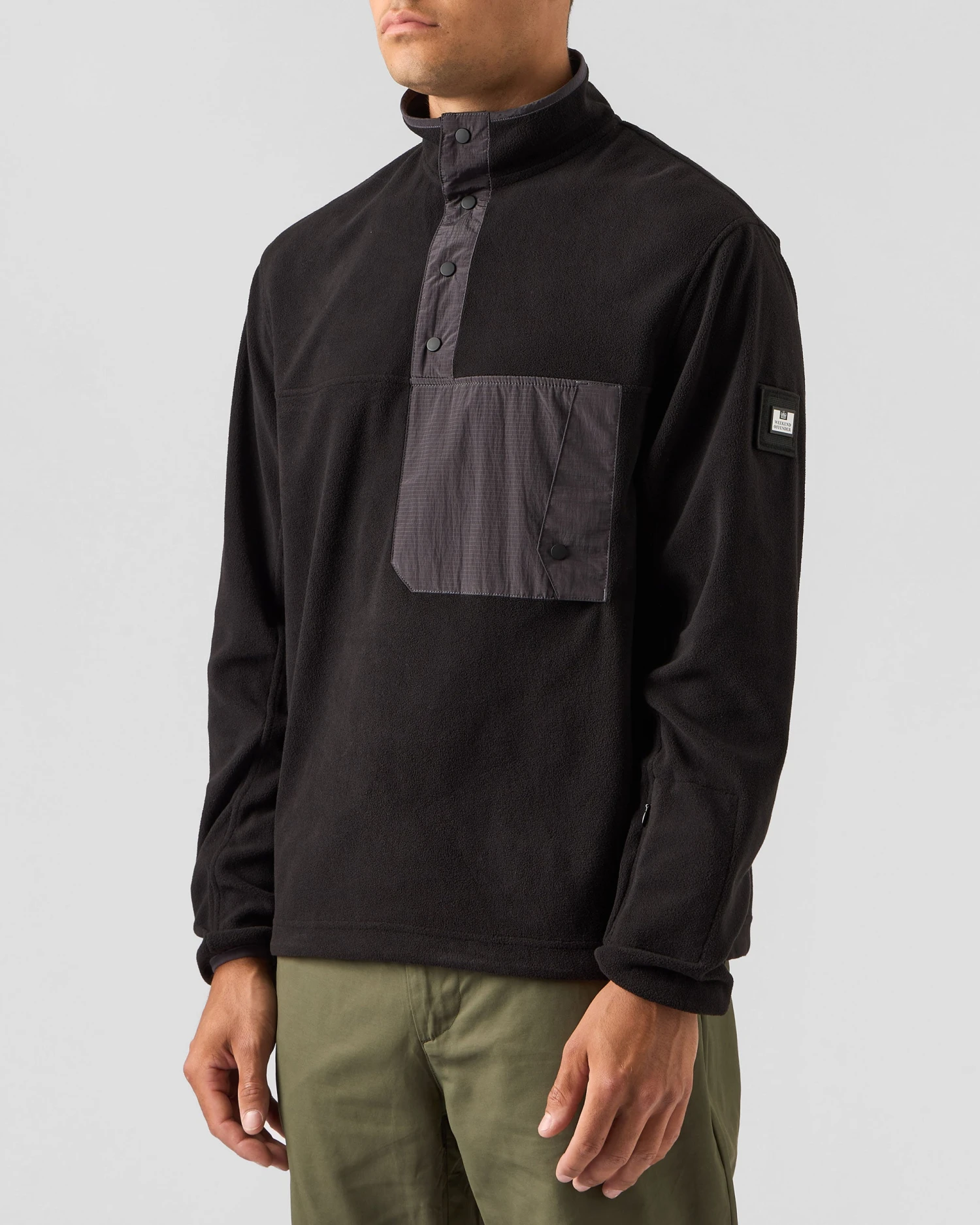 Weekend Offender Cruz Polar Fleece Black/Greystone - Image 3