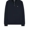 Weekend Offender Faraone Quarter Zip Sweatshirt Navy