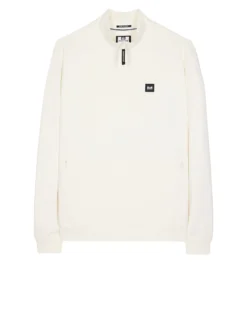 Weekend Offender Faraone Quarter Zip Sweatshirt Winter White