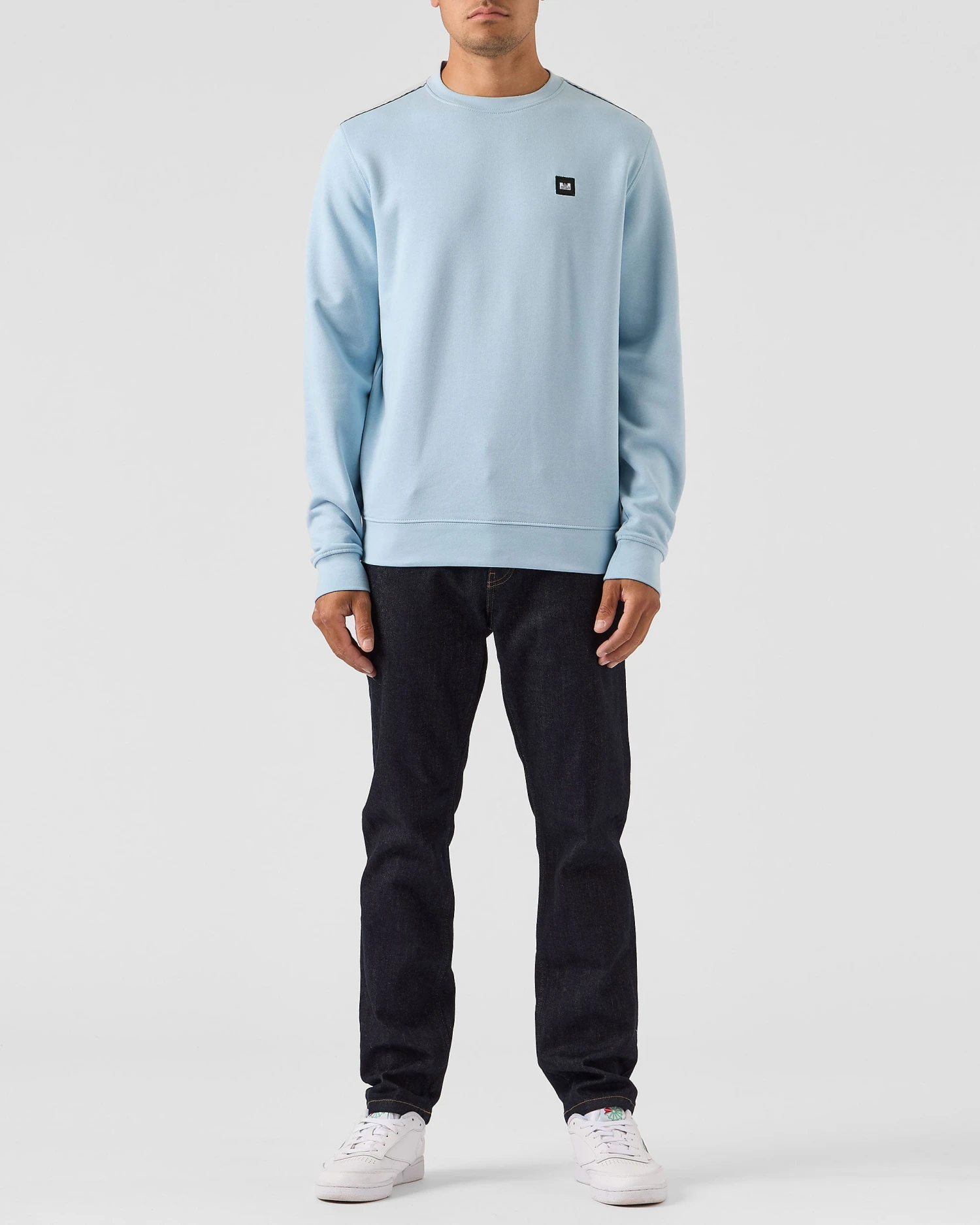 Weekend Offender Vega Sweatshirt Winter Sky/Blue House Check - Image 2