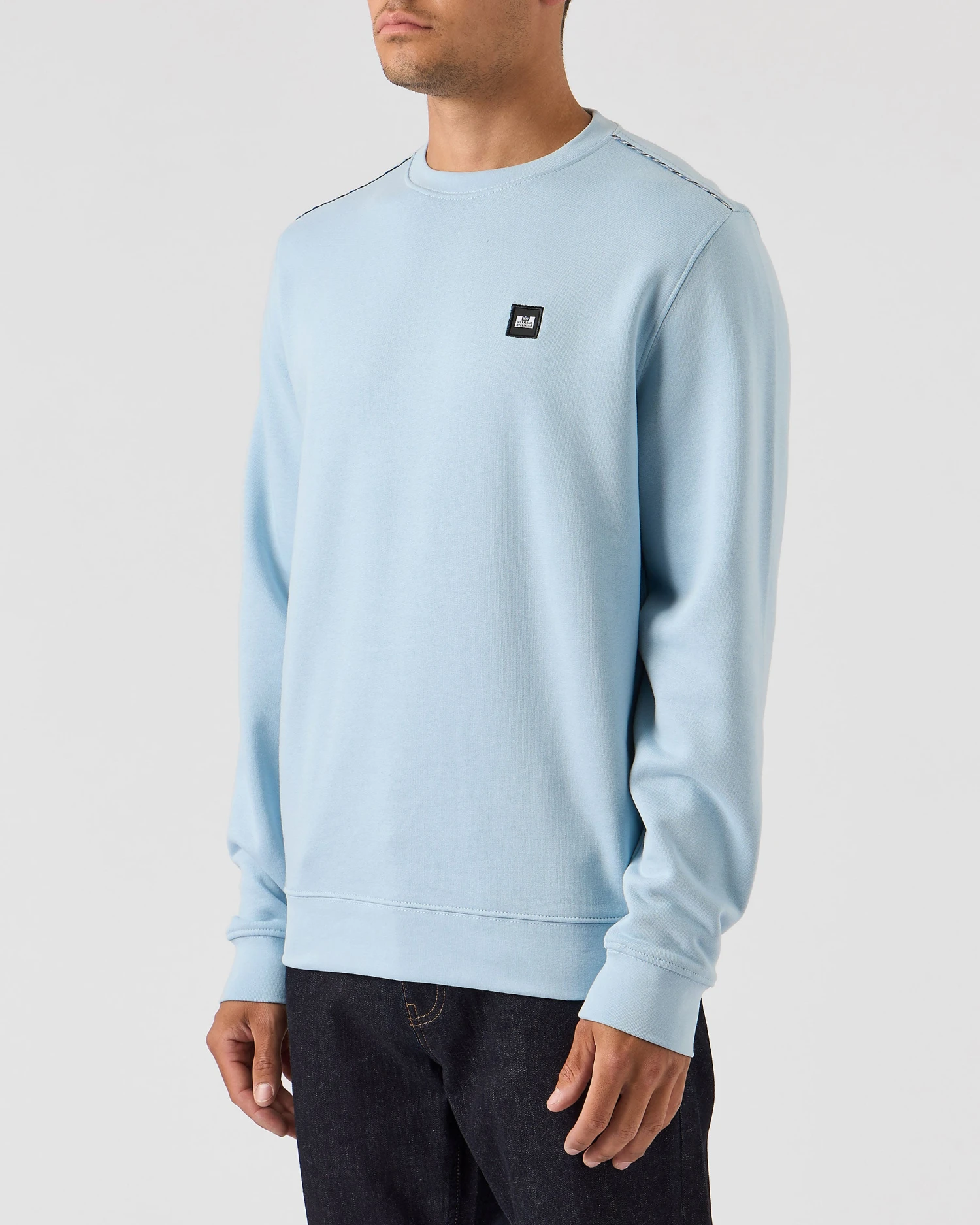 Weekend Offender Vega Sweatshirt Winter Sky/Blue House Check - Image 3