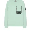 Weekend Offender Adiel Mesh Pocket Sweatshirt Mint Tea Green