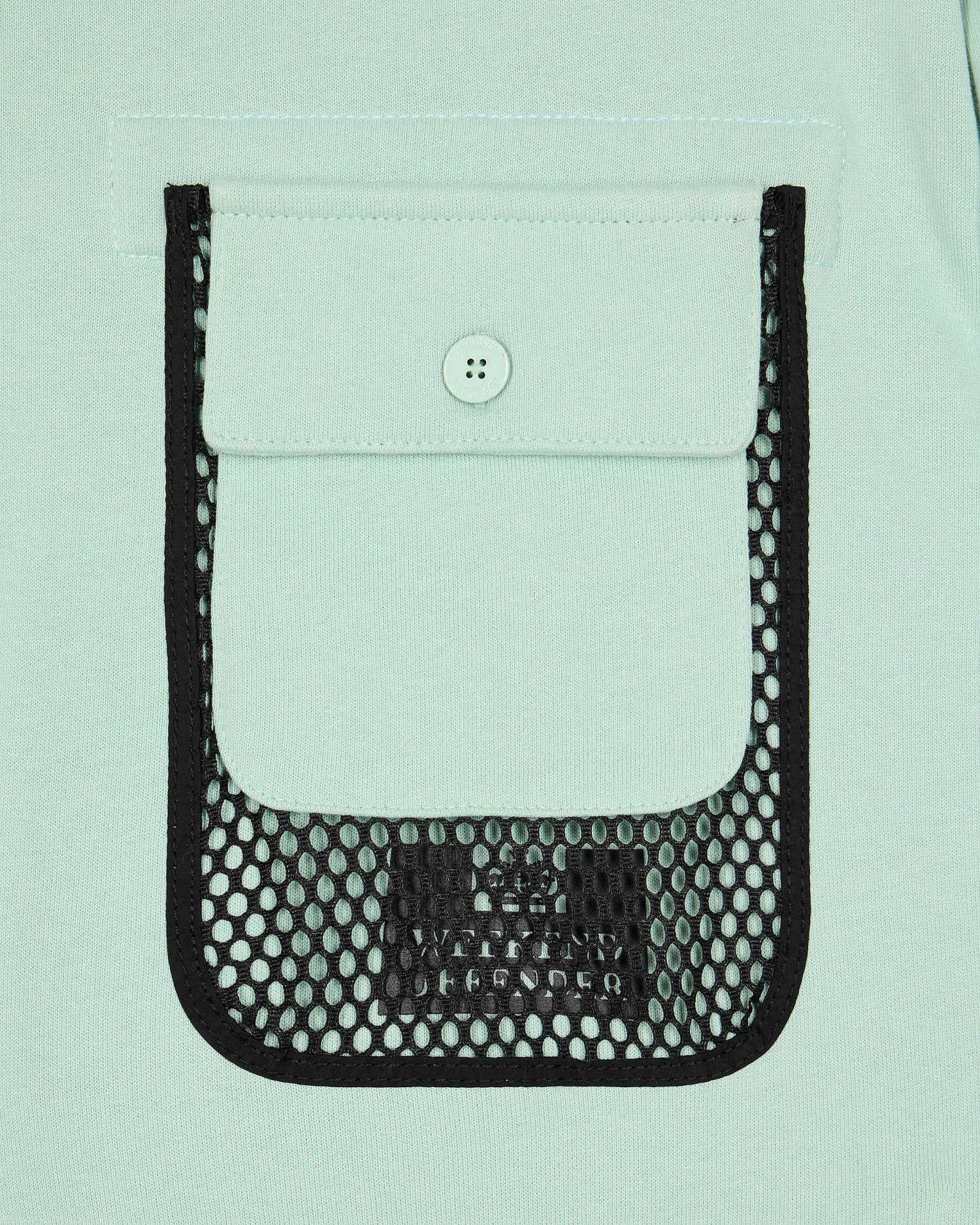 Weekend Offender Adiel Mesh Pocket Sweatshirt Mint Tea Green - Image 6