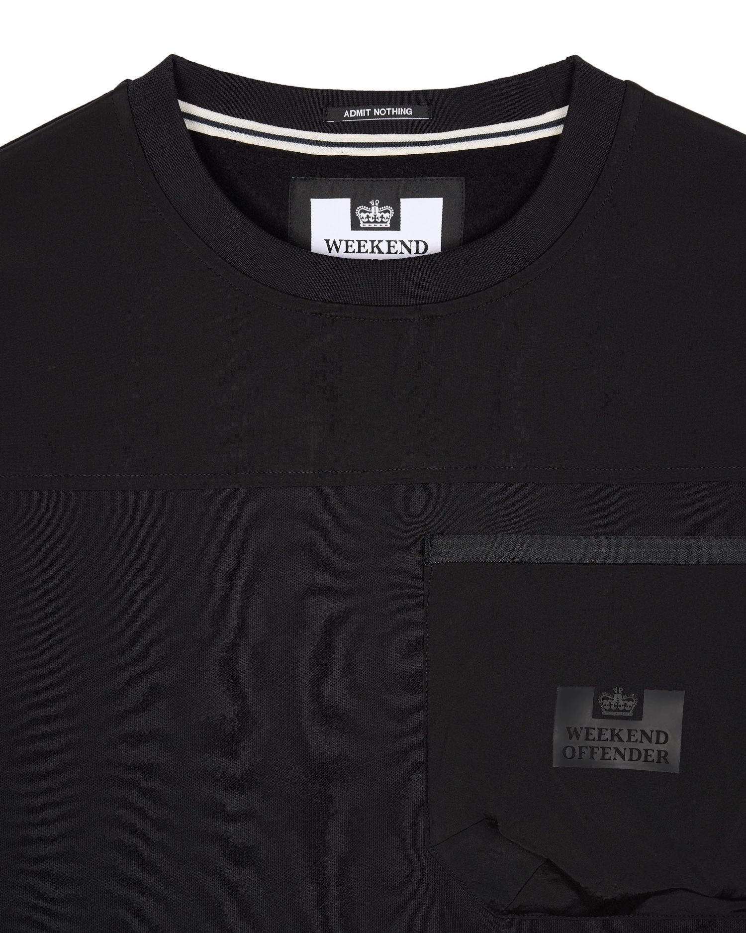 Weekend Offender Avery Sweatshirt Black - Image 5