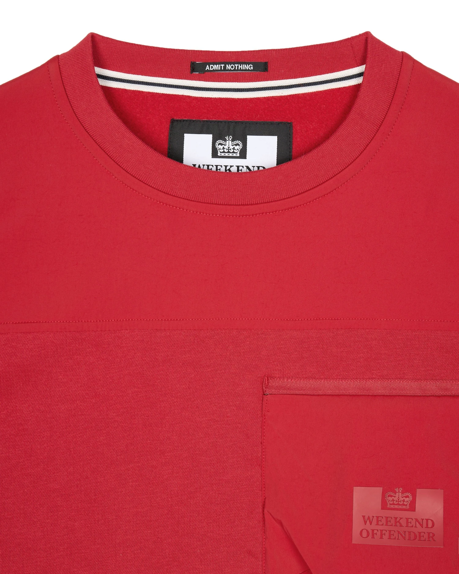 Weekend Offender Avery Sweatshirt Scarlet Red - Image 5