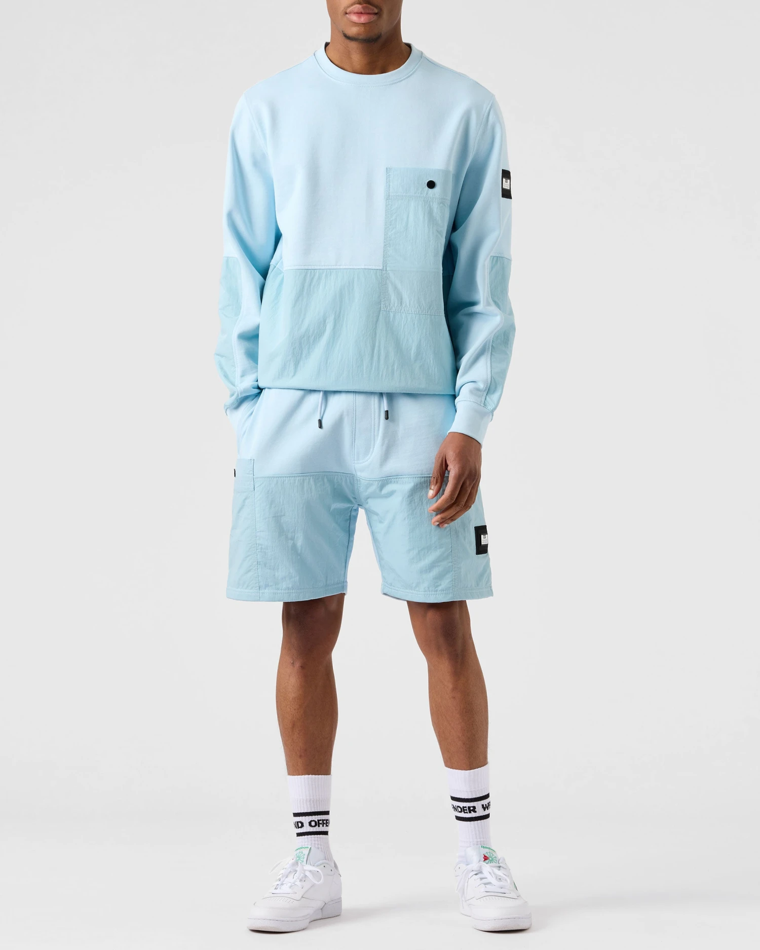 Weekend Offender Azeez Pocket Shorts Mineral - Image 2