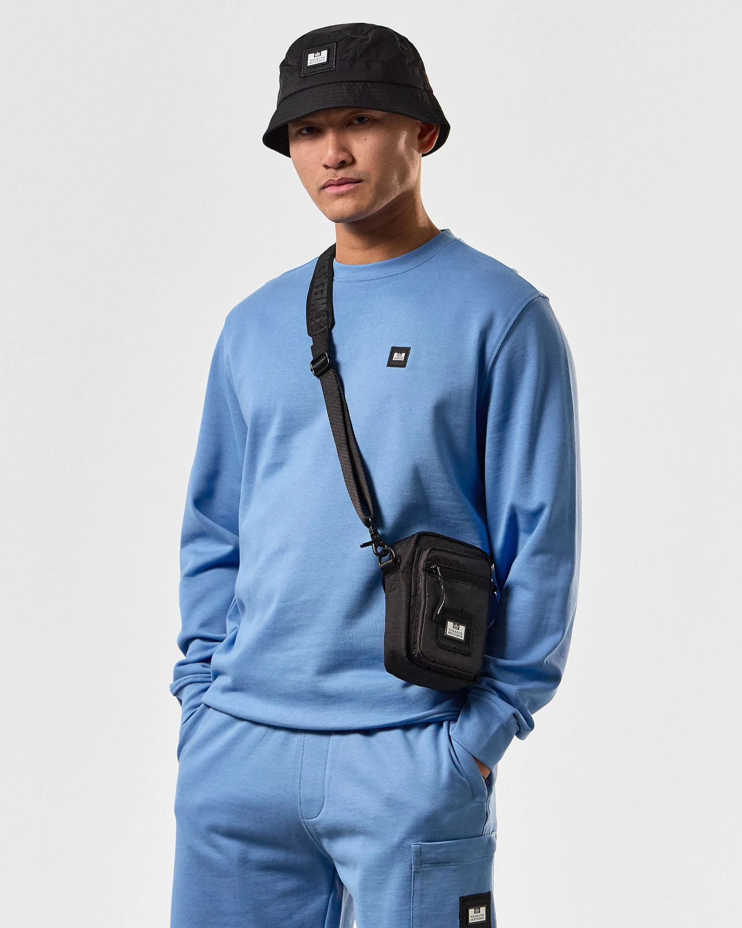 Weekend Offender Ferrer Sweatshirt Coastal Blue - Image 3