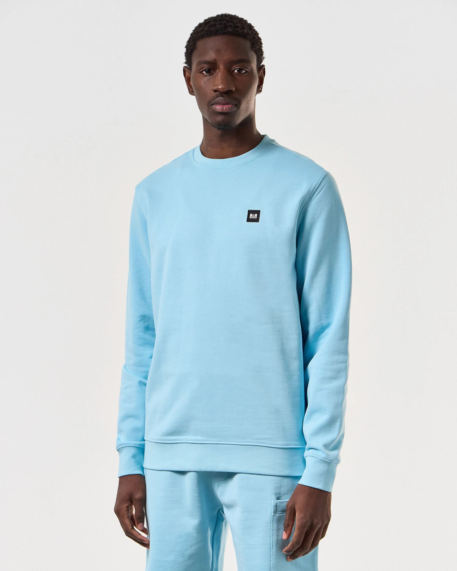 Weekend Offender Ferrer Sweatshirt Saltwater Blue - Image 3