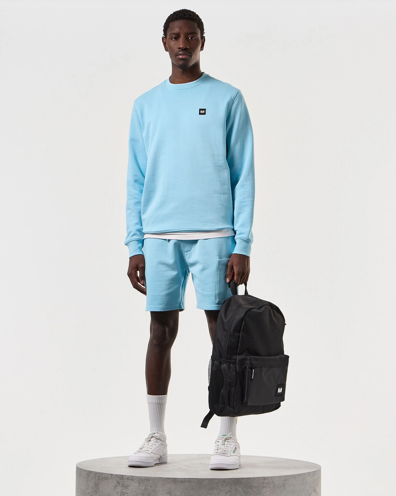 Weekend Offender Ferrer Sweatshirt Saltwater Blue - Image 2