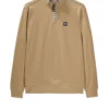 Weekend Offender Matisa Quarter Zip Sweatshirt Cognac Brown