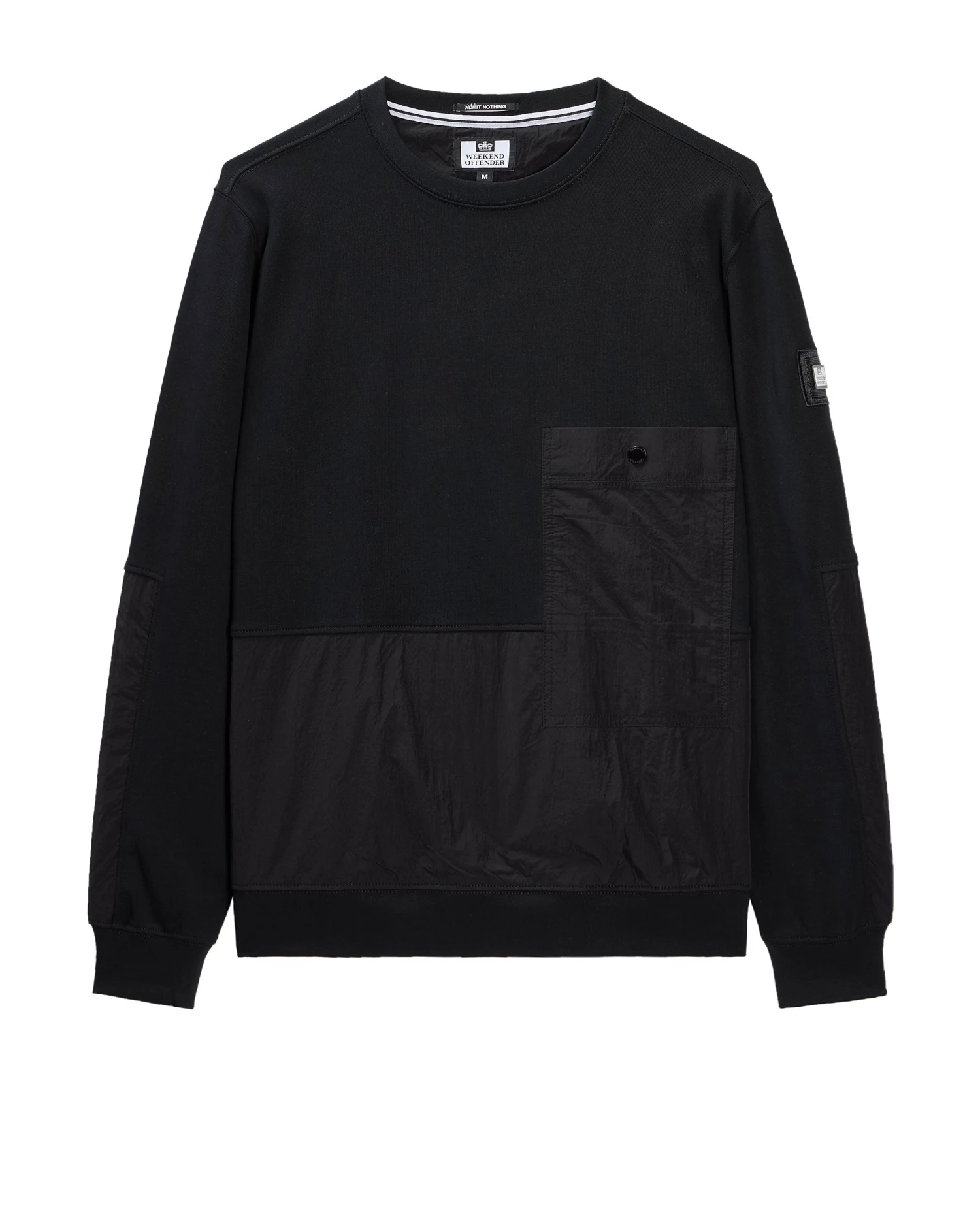 Weekend Offender Sirenko Pocket Sweatshirt Black