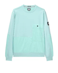 Weekend Offender Sirenko Pocket Sweatshirt Celeste Green