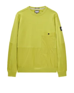 Weekend Offender Sirenko Pocket Sweatshirt Limeish Green