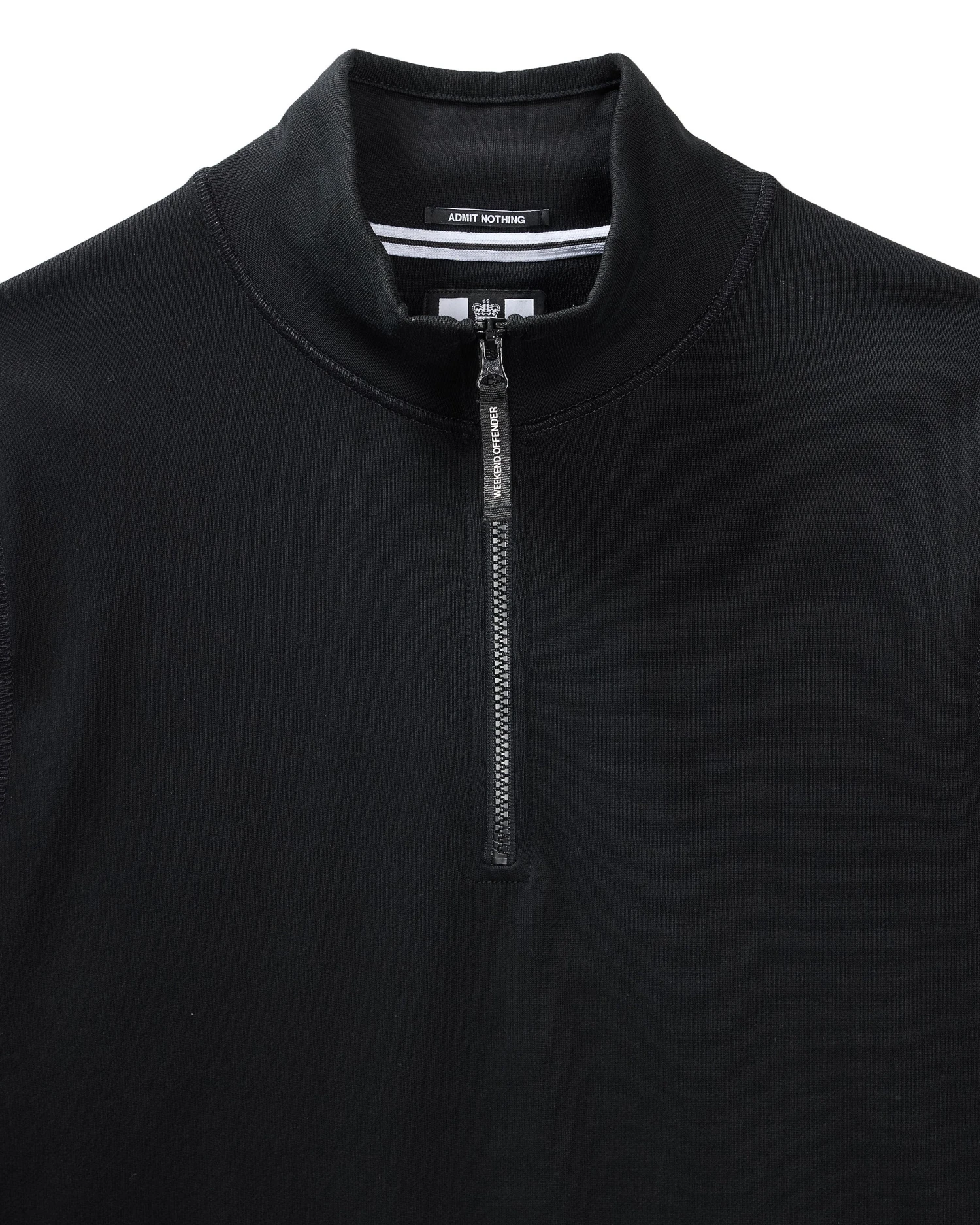 Weekend Offender Kraviz Quarter Zip Sweatshirt Black - Image 5