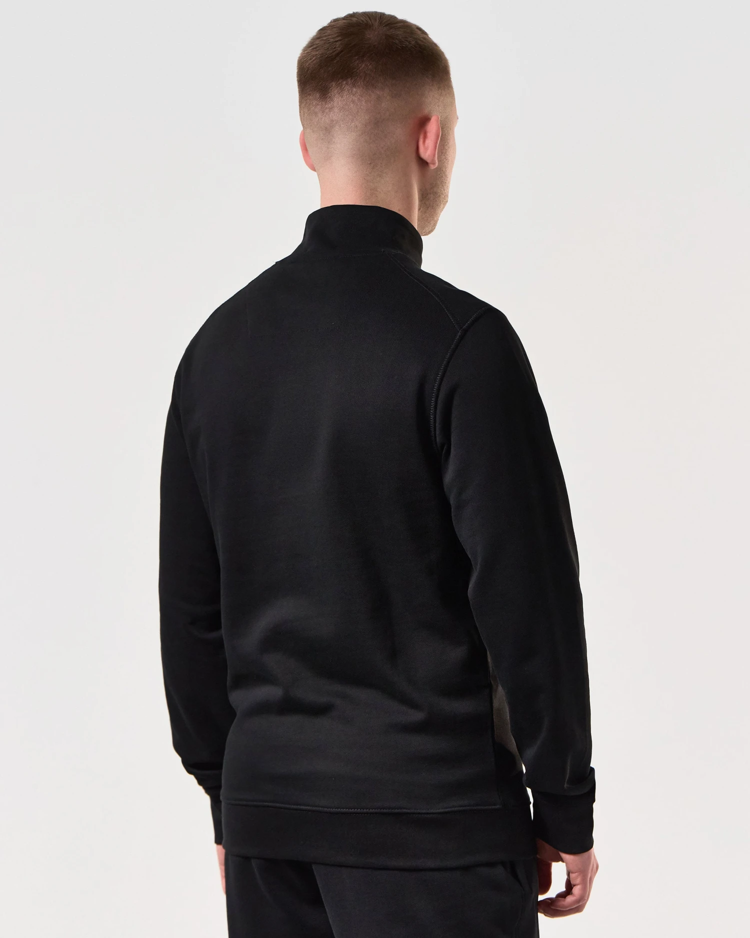 Weekend Offender Kraviz Quarter Zip Sweatshirt Black - Image 4