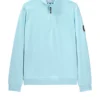Weekend Offender Kraviz Quarter Zip Sweatshirt Saltwater Blue