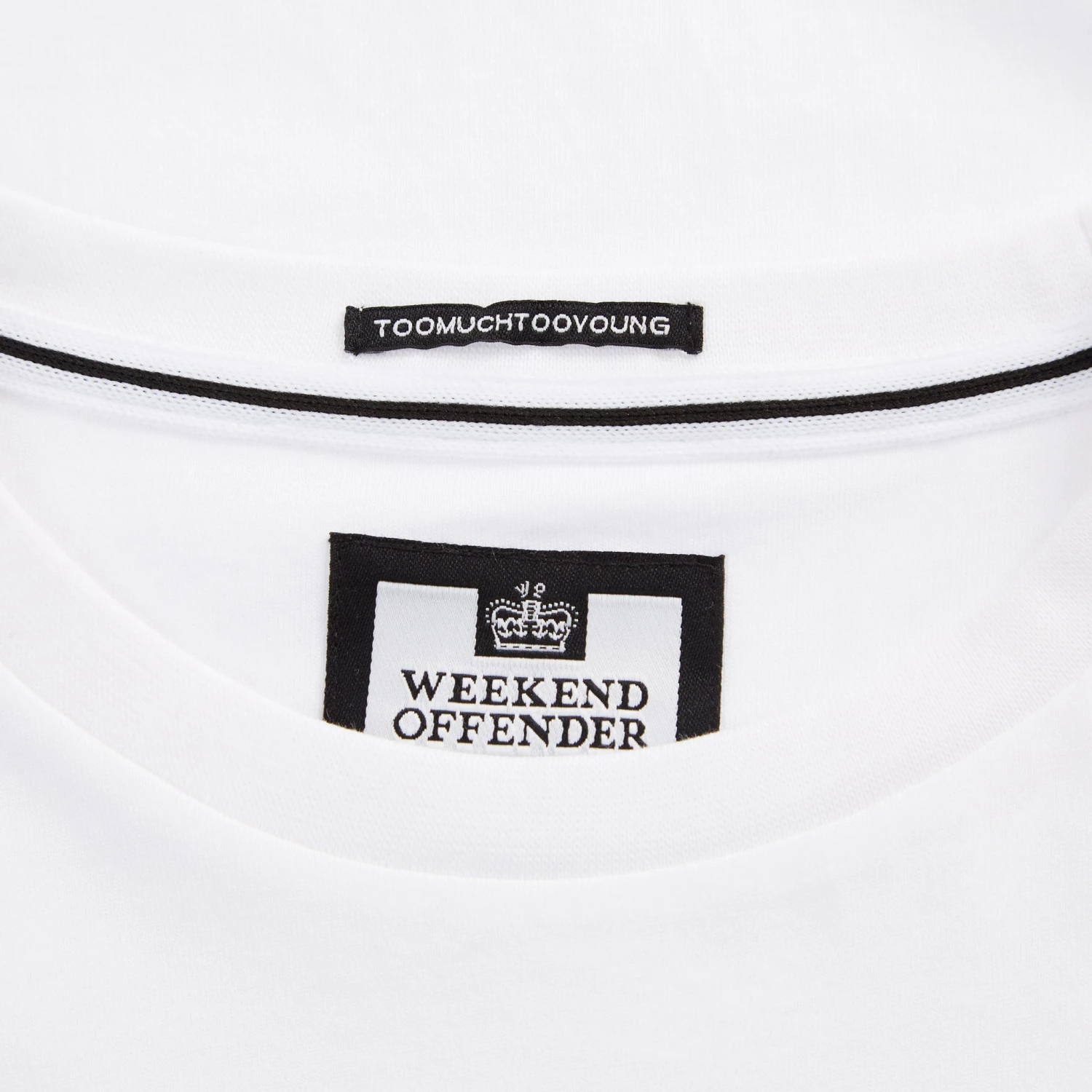 Weekend Offender Morrie Graphic T-Shirt White - Image 5