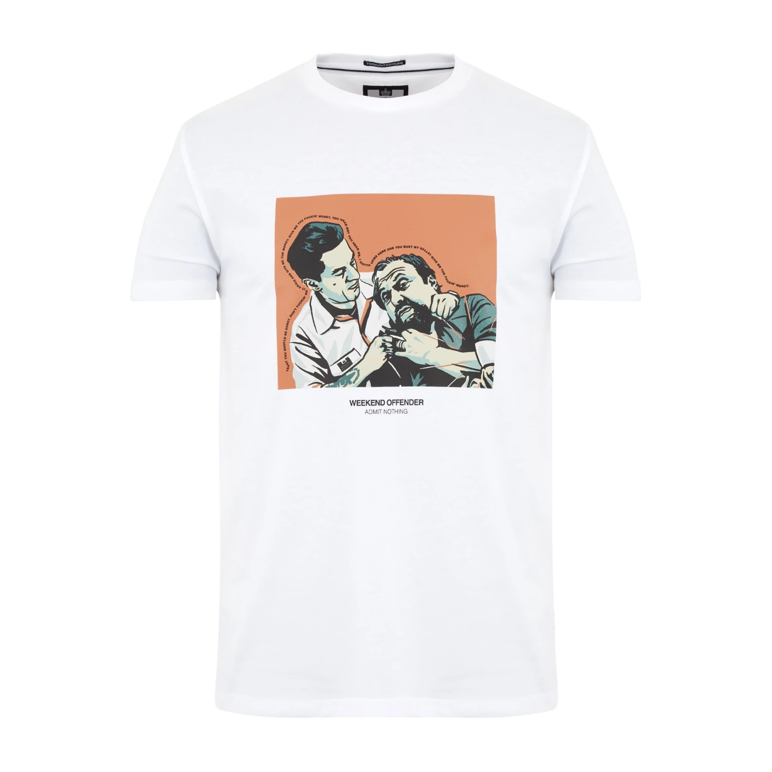 Weekend Offender Morrie Graphic T-Shirt White