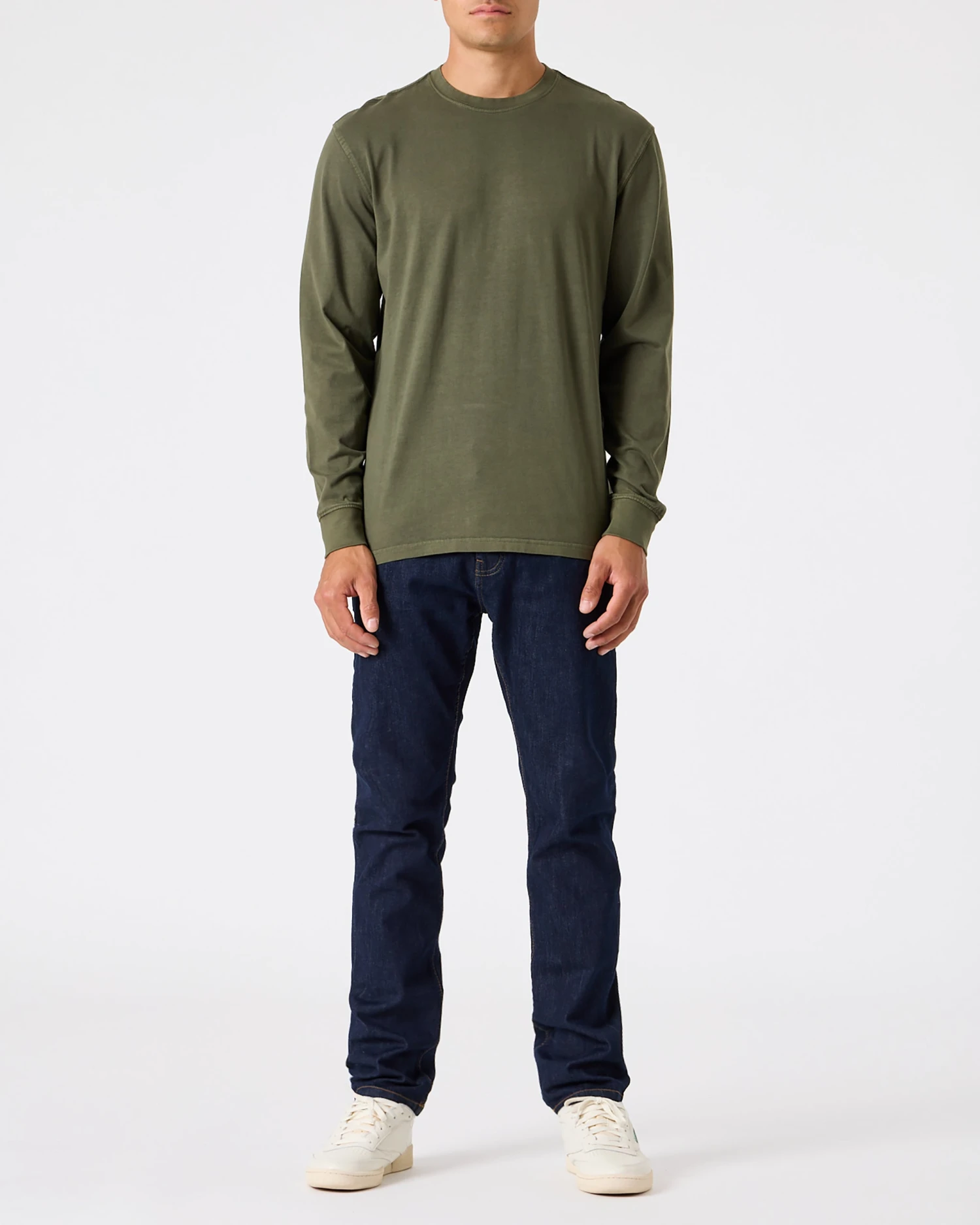 Weekend Offender Freetown Long Sleeve T-Shirt Dark Green - Image 2