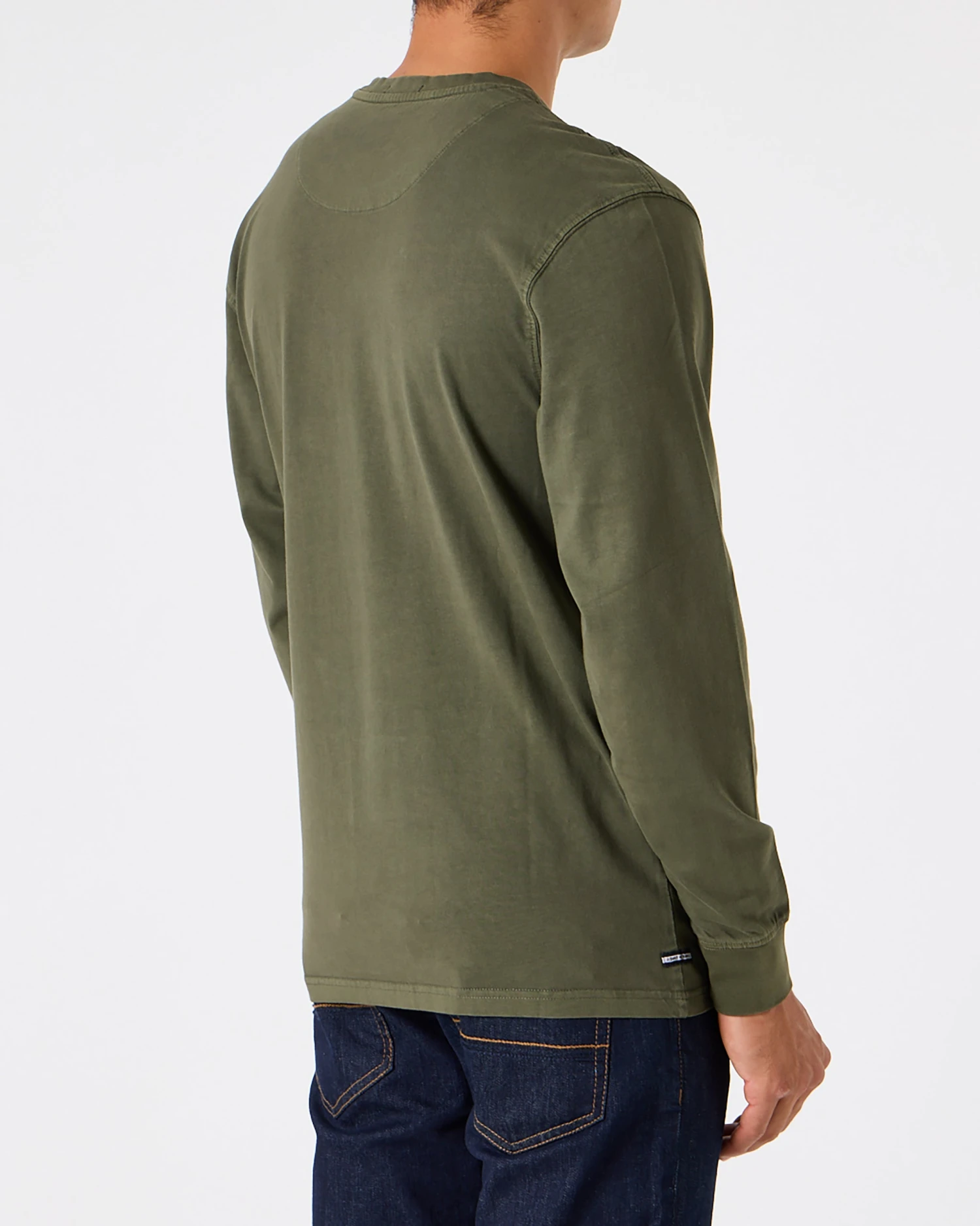 Weekend Offender Freetown Long Sleeve T-Shirt Dark Green - Image 4