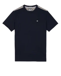 Weekend Offender Diaz T-Shirt SS23 Navy/House Check