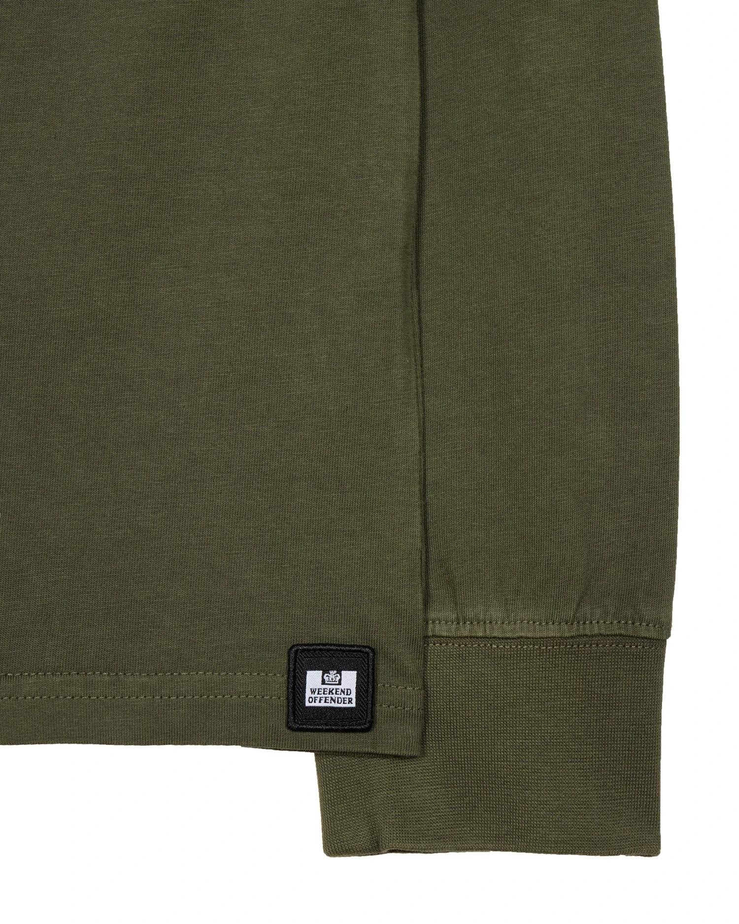 Weekend Offender Freetown Long Sleeve T-Shirt Dark Green - Image 6