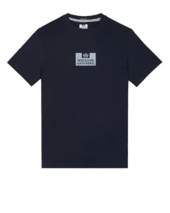 Weekend Offender Dygas T-Shirt Navy/Blue House Check