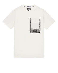 Weekend Offender Lens Mesh Pocket T-Shirt Winter White