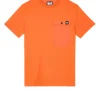 Weekend Offender Tabiti Pocket T-Shirt Orange Fizz