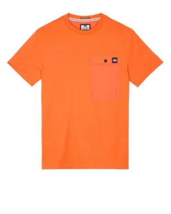 Weekend Offender Tabiti Pocket T-Shirt Orange Fizz