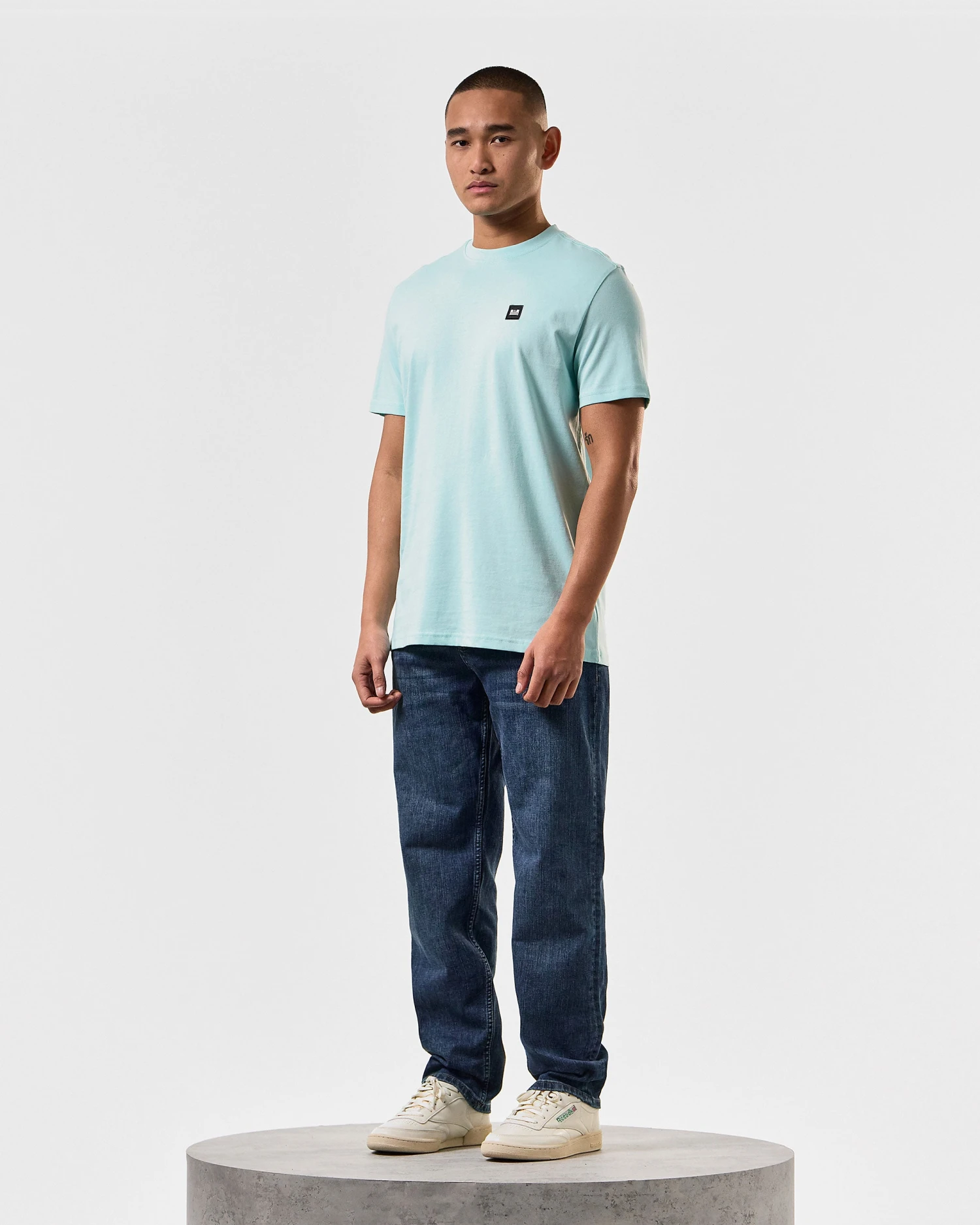 Weekend Offender Cannon Beach T-Shirt Celeste Green - Image 2
