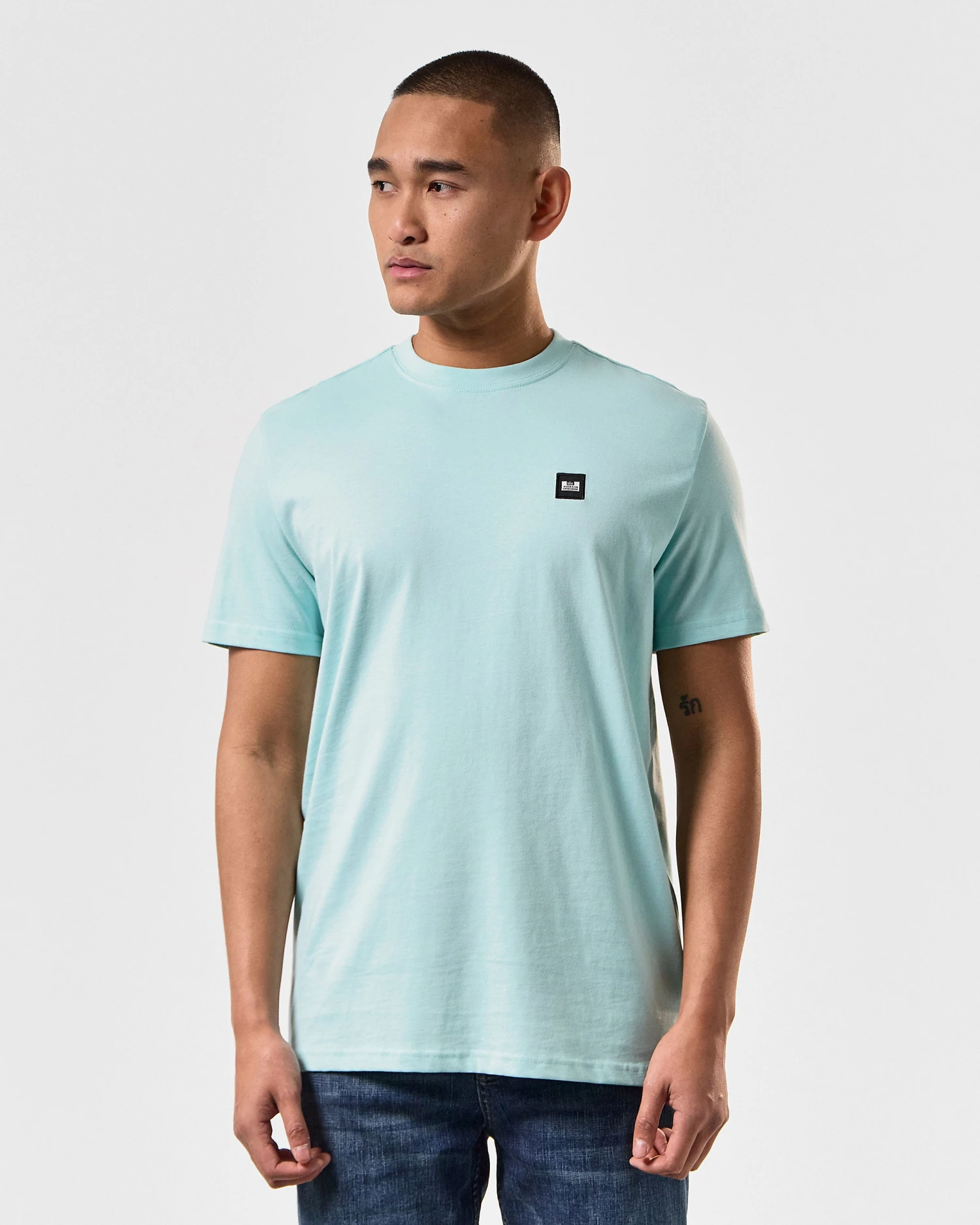 Weekend Offender Cannon Beach T-Shirt Celeste Green - Image 3