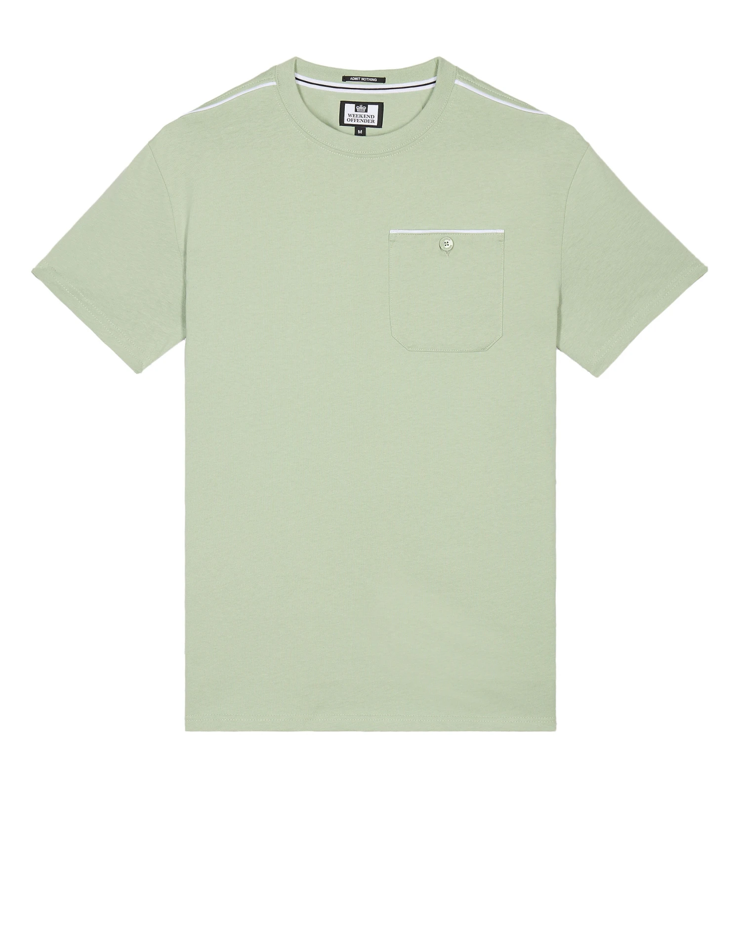 Weekend Offender Kea Pocket T-Shirt Pale Moss Green
