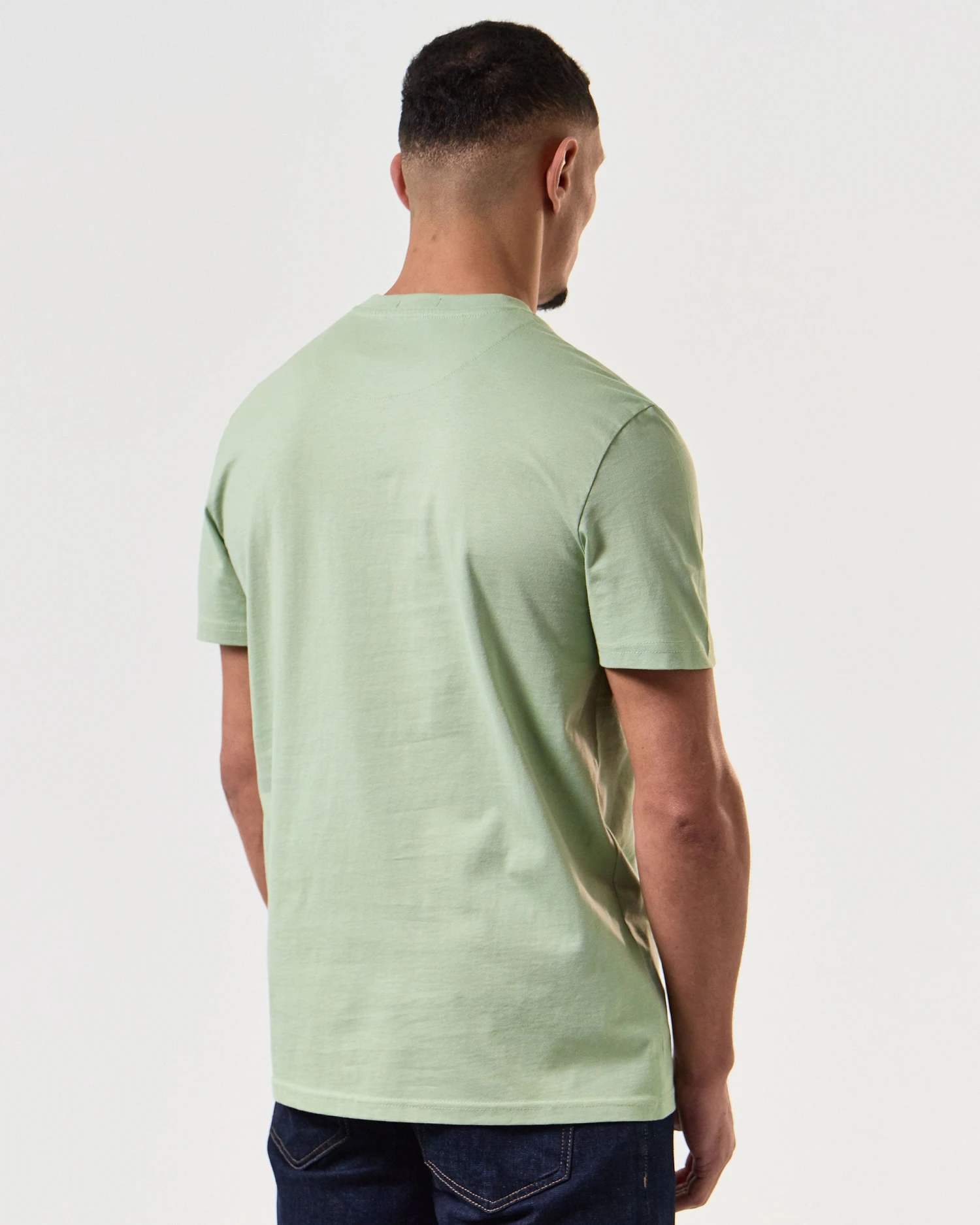 Weekend Offender Kea Pocket T-Shirt Pale Moss Green - Image 4