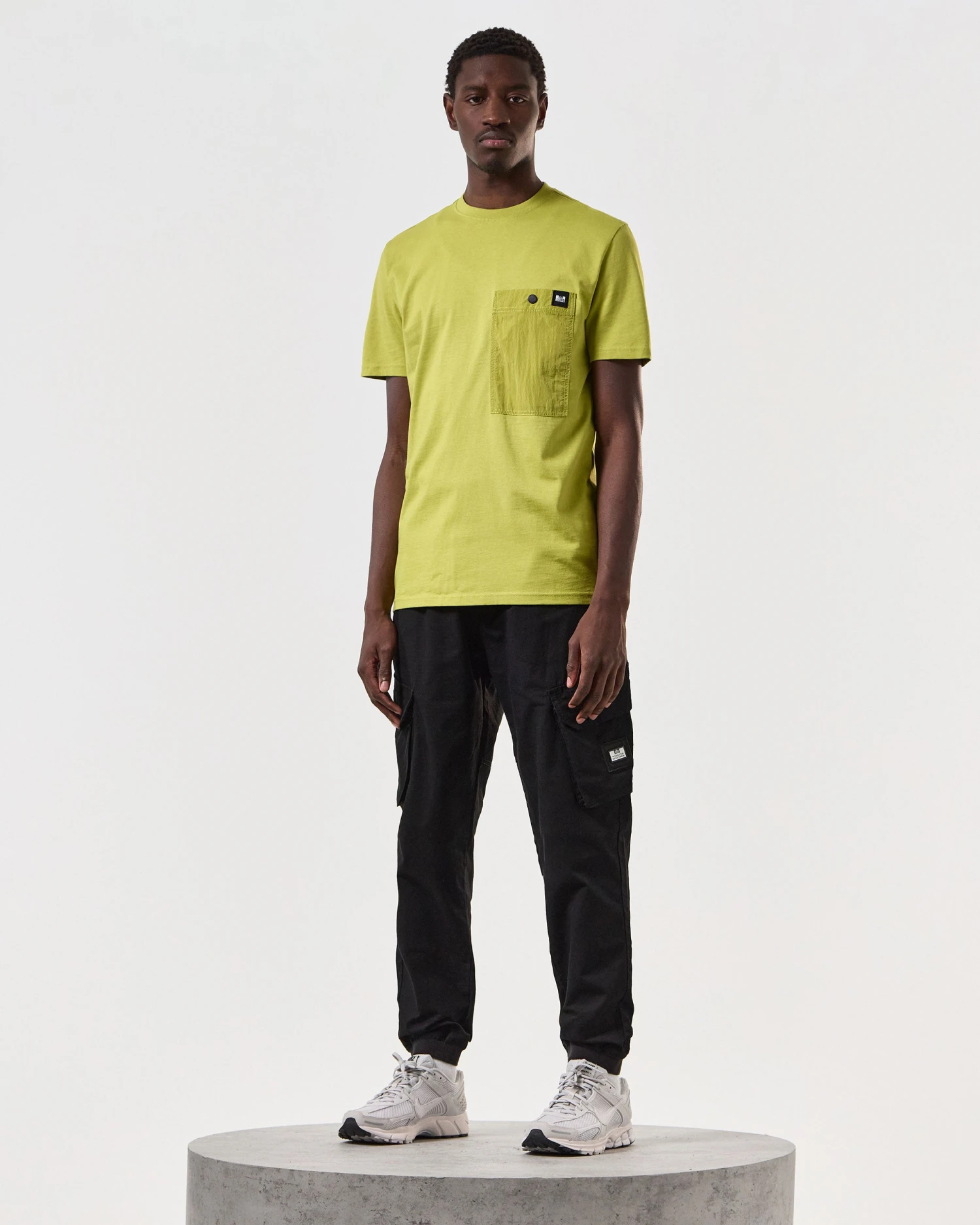 Weekend Offender Tabiti Pocket T-Shirt Limeish Green - Image 2