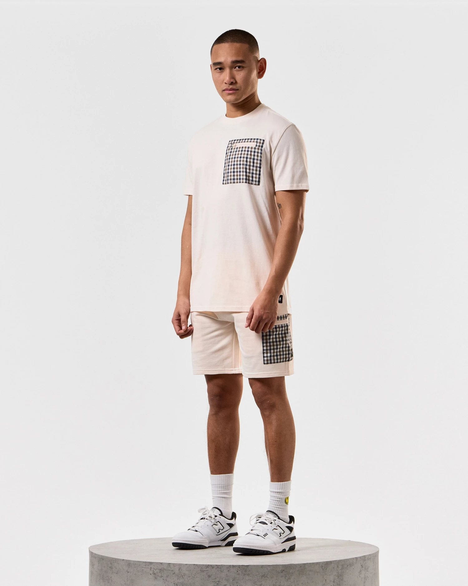 Weekend Offender Gorman Pocket T-Shirt Alabaster - Image 2