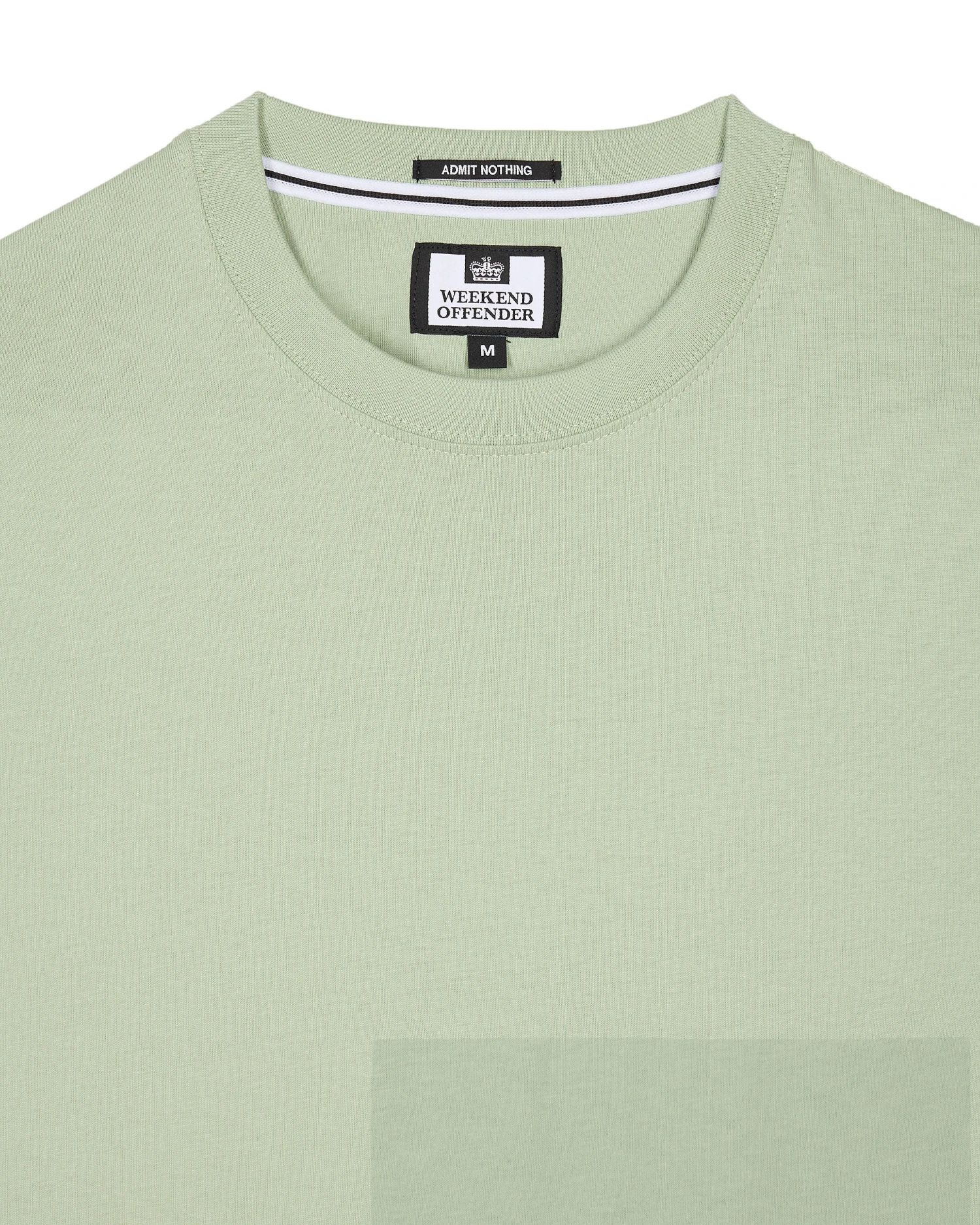 Weekend Offender Ryan T-Shirt Pale Moss Green - Image 6