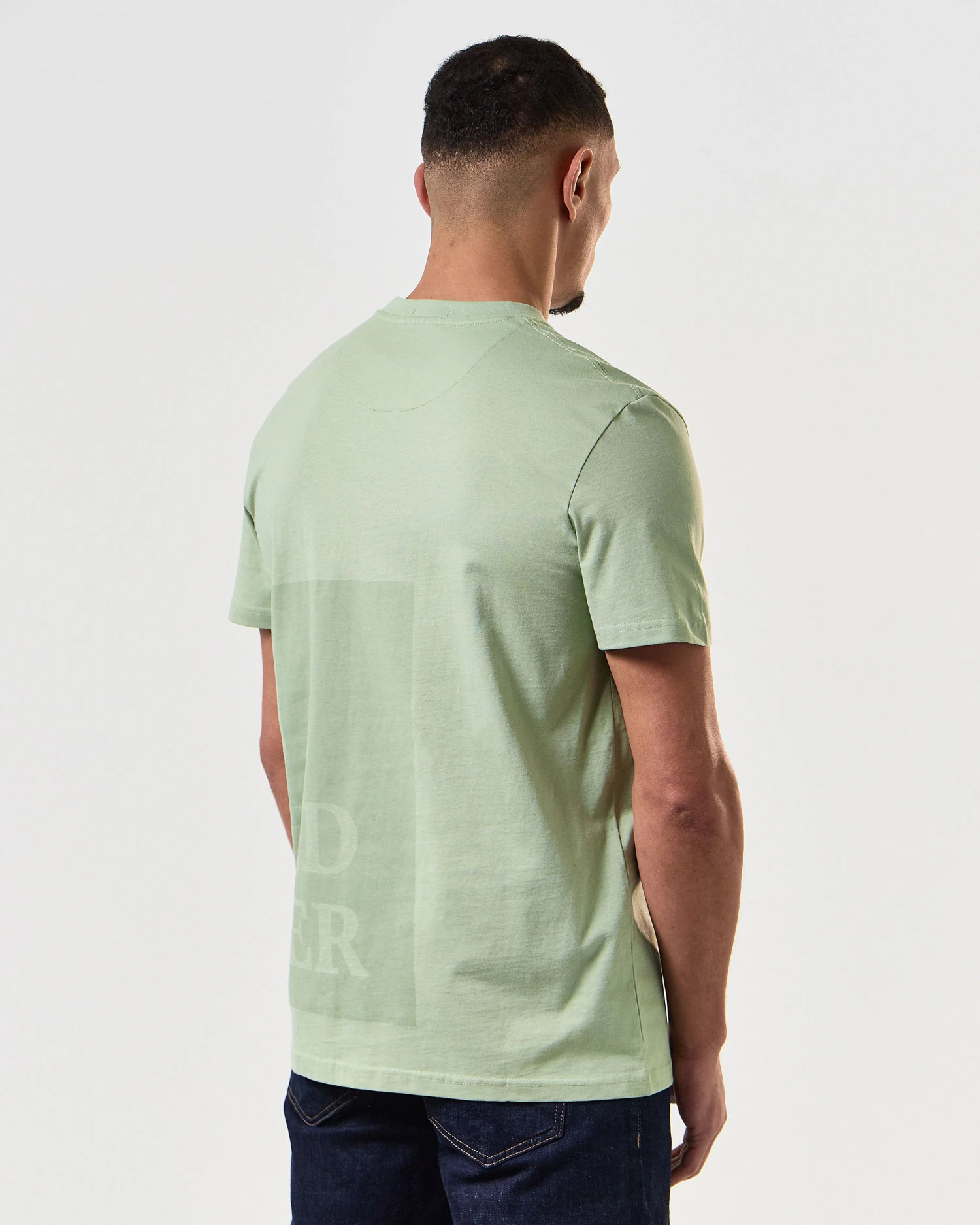 Weekend Offender Ryan T-Shirt Pale Moss Green - Image 5