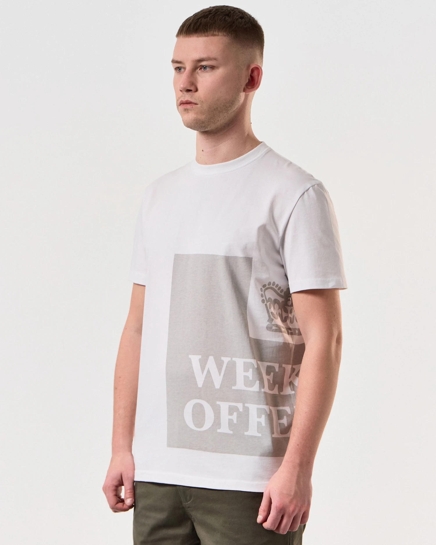 Weekend Offender Ryan T-Shirt White - Image 4