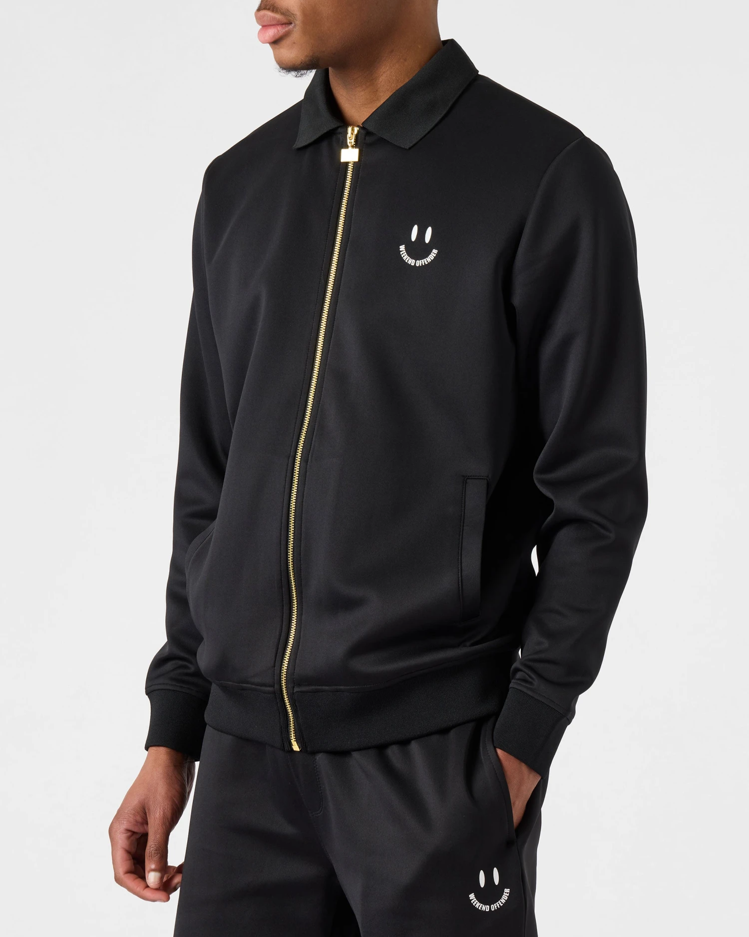 Weekend Offender Ramirez Track Top Black - Image 3