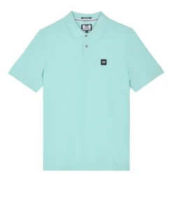 Weekend Offender Caneiros Polo Shirt Celeste Green