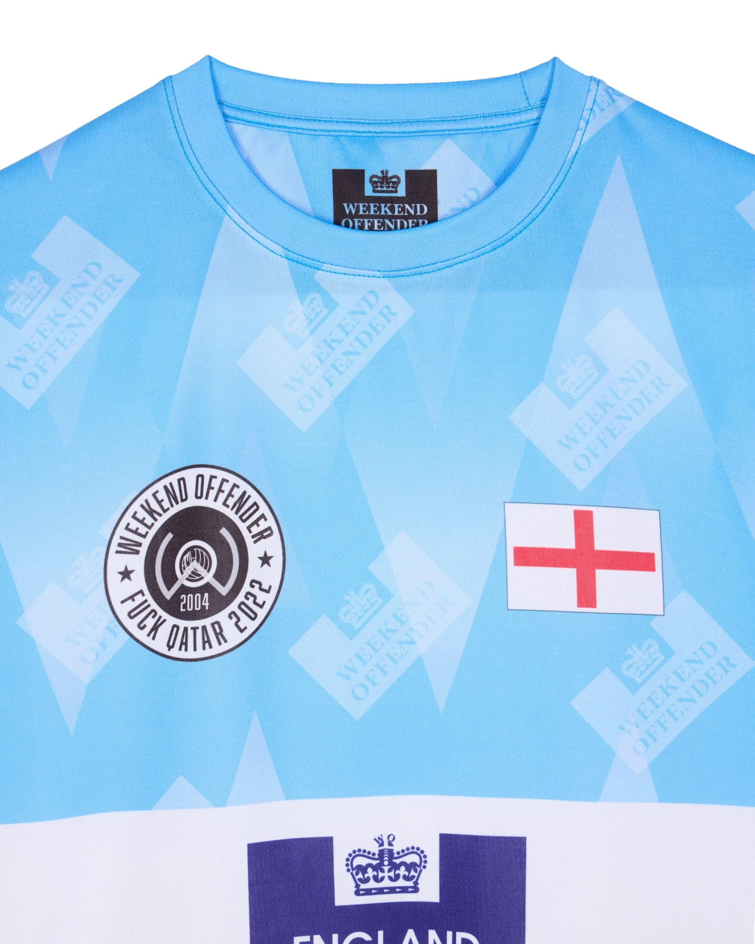 Weekend Offender England Football Shirt Blue - Image 5